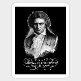 Ludw. v. Beethoven (White Variant) Sticker